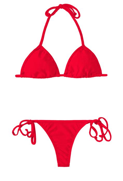 Two Piece Swimwear Thong Bikini Riodesol Red Micro