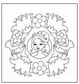 Mandala Caramel Spread1 sketch template
