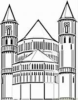 Coloring Germany Pages German Cathedral Clipart Printable Color Popular Colouring Library Coloringhome sketch template