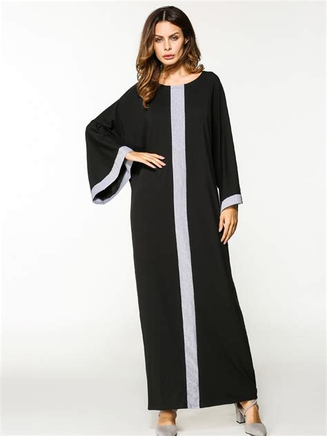 bat sleeve casual robe knitting dresses fashion muslim dress abaya