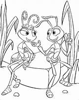 Ant Flik Atta Antz Coloringpagesfortoddlers sketch template