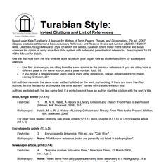 write  turabian style