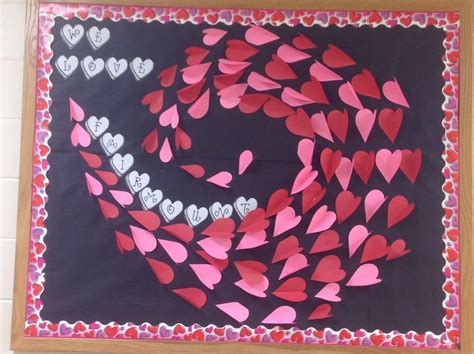 valentines day bulletin board idea konst foer min elever