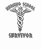 Nurse Nursing Student Designs Drawing Survivor School Caduceus Medical Professional 26th Uploaded July Which sketch template