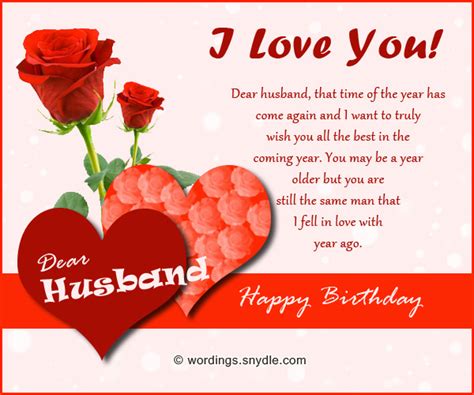 birthday wishes  husband wordings  messages