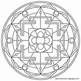 Coloring Sacred Pages Geometry Mandala Geometric Printable Do Getcolorings Pag Mandale Choose Board sketch template