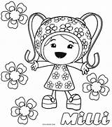 Umizoomi Coloring Team Pages Milli Printable sketch template