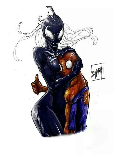 spiderman and female venom venom comics spiderman art marvel spiderman