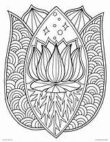 Coloring Pages Flower Lotus Mandala Printable Adults Color Adult Unique Sheets Book Print Roots Pattern Cute Drawing Getcolorings Getdrawings Rocks sketch template