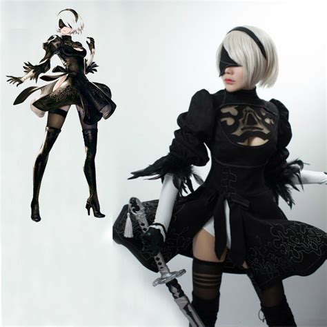 Nier Automata Yorha No 2 Model B Cosplay Dress Uniforms Women S