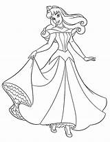 Aurora Coloring Princess Pages Disney Sleeping Beauty Printable Drawing Dress Wedding Her Isabella Baby Print Castle Happily Walk Color Getdrawings sketch template