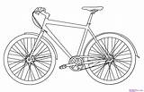 Bicycle Pencil Drawing Drawings Draw Getdrawings Bicycles sketch template