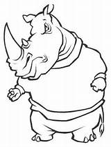 Rhino Neushoorn Kolorowanka Nashorn Rhinoceros Stripfiguur Zeichentrickfigur Kleurplaten Maak Persoonlijke Ausmalbild Mamydzieci Supercoloring sketch template