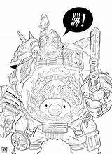 Roadhog sketch template