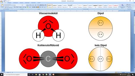 ist ein dipol molekuel schule chemie chemieunterricht