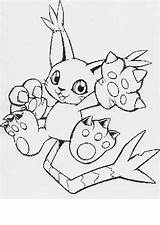 Digimon Coloring Pages Gatomon Tamers Result Color Hawkmon sketch template