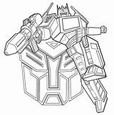 Prime Transformers Optimus Fighting sketch template