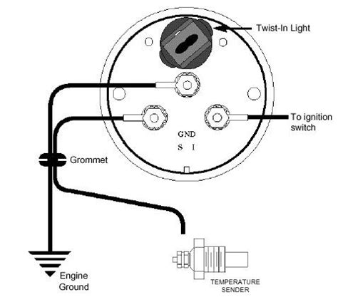 temperature gauge wiring diagram gauges temperatures diagram