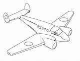 Coloring Pages Airplane Plane Jet Printable Aircraft Fighter Military sketch template