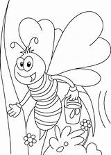 Coloring Bee Pages Honey Miss Beatitudes Kids Printable Bees Tweet Her Rosh Sheets Colouring Color Drawing Hashana Cartoon Boo Beanie sketch template