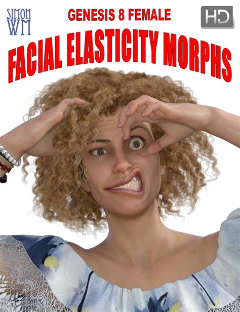 genesis 8 female facial elasticity morphs daz 3d