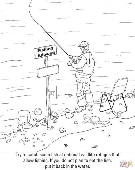 fishing bobber page coloring pages