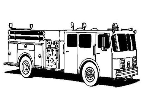 printable fire truck coloring page printable templates
