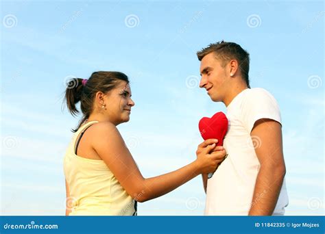 couple showing love stock image image  caucasian youth