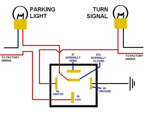wiring diagram   pin relay  drl  turn signal wire