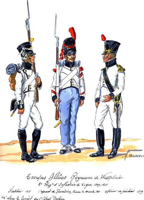 westphalia   infantry fusilier  grenadier corporal tenue de marche