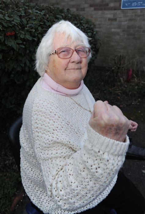 thief battered after targeting 76 year old woman who used to be arm
