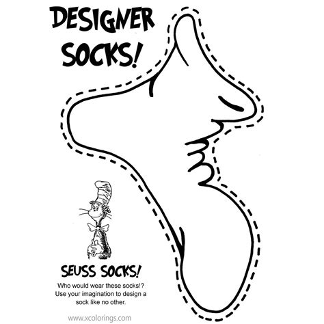 fox  socks coloring pages printable xcoloringscom
