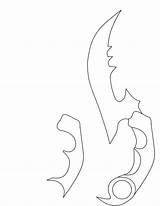 Karambit Template Knife Wooden Knives Drawing Patterns Blade Getdrawings Diy Weapons Merrychristmaswishes Info Print Choose Board Instructables sketch template