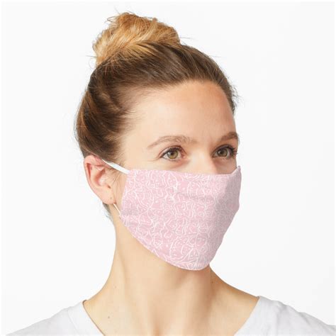 elios shirt faces  white outlines  blush pink cmbyn mask  podartist mask face mask face