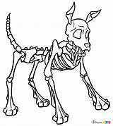 Skeleton Dog Skeletons Draw Webmaster автором обновлено July Drawdoo sketch template