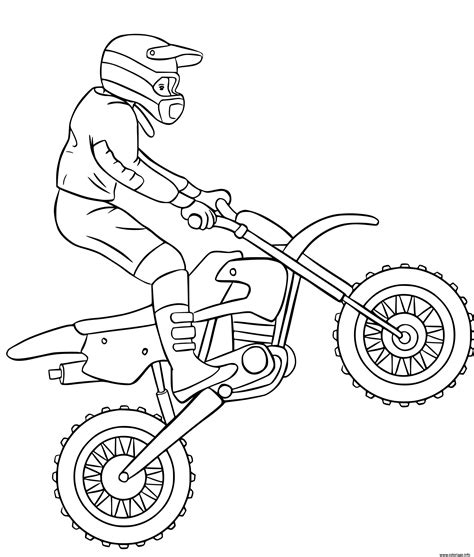coloriage de moto cross ktm  imprimer bestof stock coloriage motocross