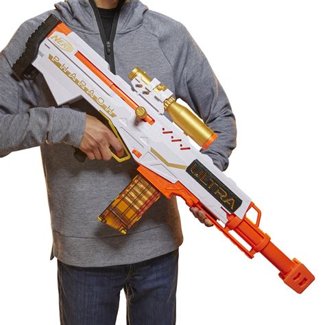 nerf ultra blaster pharaoh avec accents dores premium chargeur