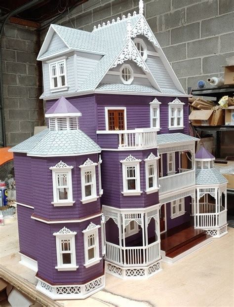 scale wooden dollhouse kit ashley abigail  gothic etsy