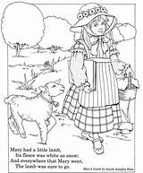 Lamb Mary Had Little Coloring Rhyme Nursery Pages Fun Book Musings Inkspired Inkspiredmusings Publications Dover Rhymes Color Poems Printable Children sketch template
