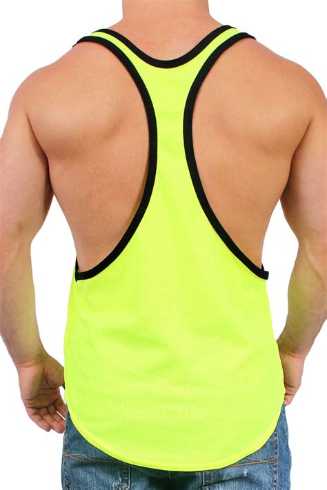 mens dri fit open side racerback tank top gym workout sleeveless  xl ebay
