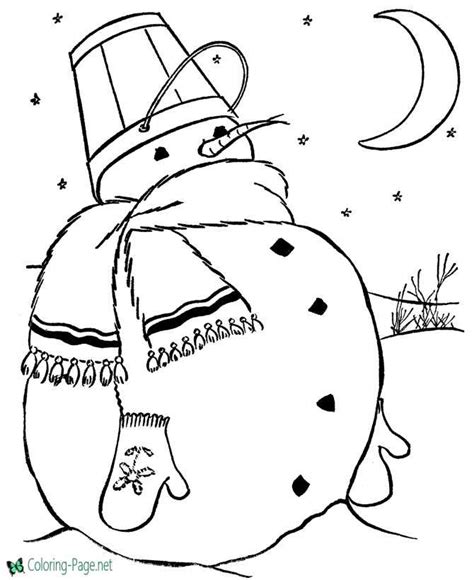 snowman coloring pages  print  color
