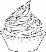 Cupcake Coloring Pages Drawing Sketch Perfectly Perfect Drawings Cream Cupcakes Clipart Kids Paintingvalley Choose Board sketch template