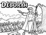 Deborah Coloring Barak Heroes Debora Lecciones Escuela Dominical Actividades Netart Specials Bíblica Vacaciones Bíblicas Historias Libros Dibujos sketch template