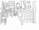 Coloring Bedroom Pages Van Girls Gogh Over Arles Sleep Kids Personal Space Popular sketch template