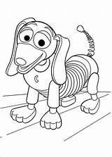 Toy Story Coloring Pages Printable Drawing Slinky sketch template