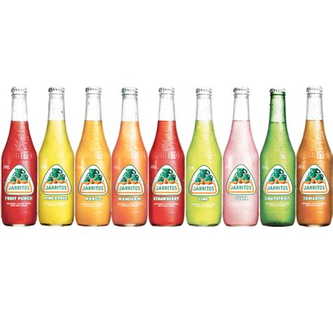 jarritos naturally flavored soda varietyfamily bottle case  fl oz