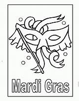 Coloring Mardi Gras Mask Pages Popular sketch template