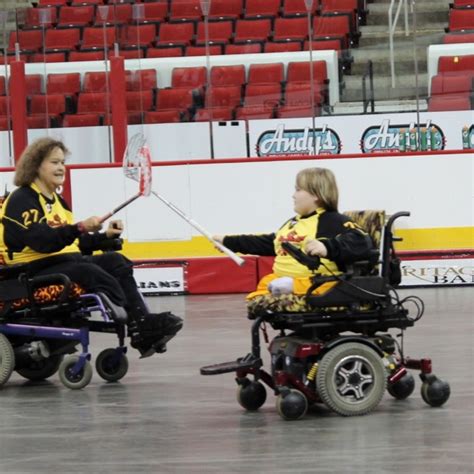 Mother And Son Celebrate Carolina Fury Power Wheelchair Team Goal
