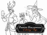 Halloween Frozen Coloring Pages Mommyinsports Kids Colouring Printable Sheets Mommy Sports Activities sketch template