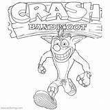 Crash Bandicoot Xcolorings 650px 64k sketch template